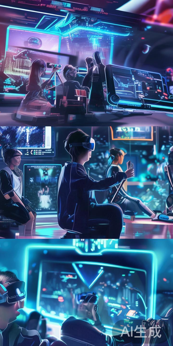 例如，引入VR技术改善传统电竞体验，使青少年在虚拟